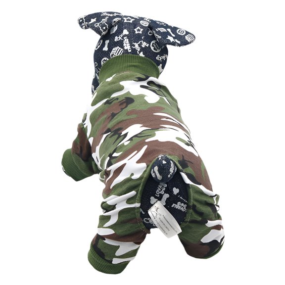 TELOLY 1Pcs Dog Onesie,Polyester Dog Dresses,Puppy Clothes,Green,S