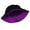 Black + Purple, variant on Visland Women Hat Double-Sided Flat-Top Fisherman Hat Casual Wild Sun Hat Sunscreen Sun Hat For outdoor