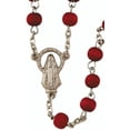 thumbnail image 3 of Rose Scented Carved Rose Petal Rosary, 18 Inch, 3 of 4