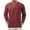 Red, variant on Mens Long Sleeve Slim Tie Collarless Pocket Solid Color T Shirt