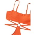 thumbnail image 4 of GHSDFBB Ring Linked Cut-Out One Piece Swimsuit Scoop Neck Lace Up Back Monokini Bathing Suit, 4 of 6