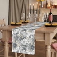 thumbnail image 2 of Table Runners 90 Inches Long Dress Scarves, Spring Botanical Farmhouse Coffee/Dining/Kitchen Table Runner for Living Room, Country Floral Leaves Gray Brown 13x90 Inch, 2 of 9