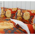 thumbnail image 5 of DOJLIO Bedding Sets 3D Red Lion Printed Duvet Cover Set Full Size with 1 Piece Duvet Cover 2 Pieces Pillow Cases Ultra Soft Microfiber (Comforter Not Included), 5 of 6