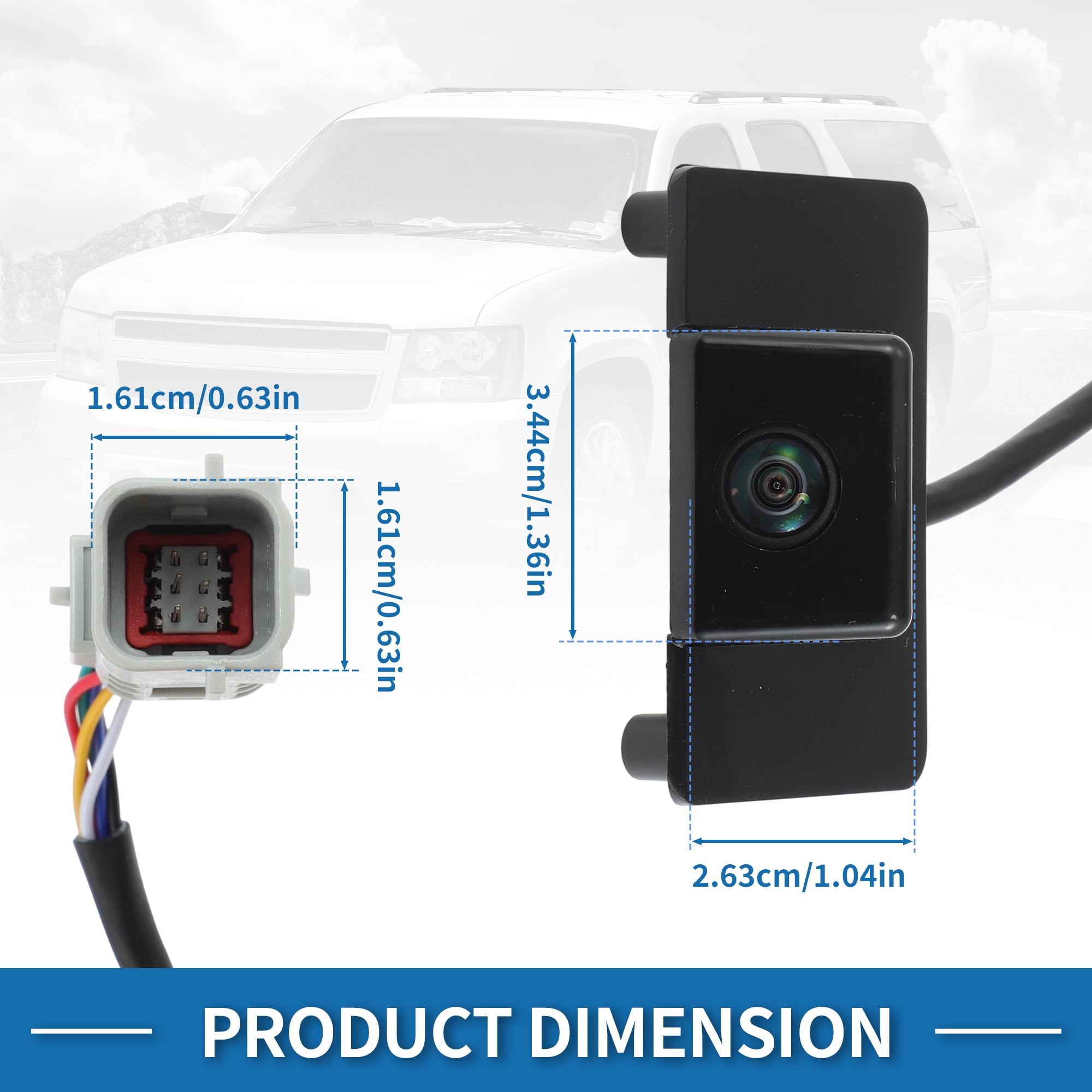 Unique Bargains Rear View Camera for Cadillac Escalade and for Chevrolet Tahoe 2009-2014