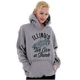 thumbnail image 4 of Illinois Give A Shuck Funny IL Corn Unisex Plus Fleece Graphic Hoodie Brisco Brands 2X, 4 of 5