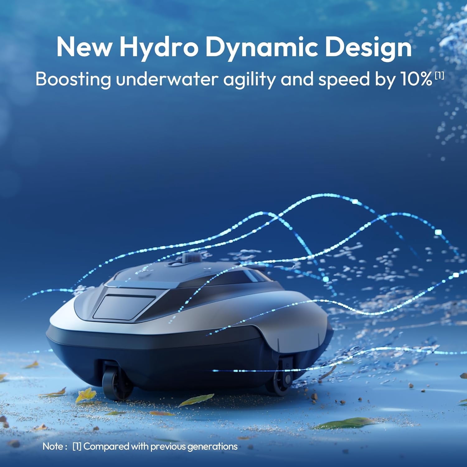 Bubot 320P Cordless Robotic Pool Vacuum, Hydro Dynamic Design with DirtLock 2.0 & Superior Suction, Auto-Parking, High Efficiency for Above-Ground Pools