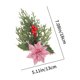 thumbnail image 3 of ¡Oferta Imperdible!, Agujas de pino de Navidad Simulación de frutos rojos Accesorios de flores de Navidad Manchas Árbol de Navidad Caja de Navidad Decoración Manualidades Akmoler, 3 of 9