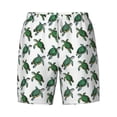 thumbnail image 4 of Lsque Mens Swim Trunks Watercolor Turtle Pattern - Bathing Suit Compression Liner - Beach Swim Shorts Swimwear - (S-3XL) - Stretch Quick Dry -XX-Large, 4 of 9
