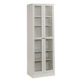 thumbnail image 3 of Mainstays Glass Door Storage Cabinet Bookcase, White Finish, 3 of 15