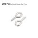 thumbnail image 3 of 200uds Pequeño Tornillo Ojo Pasadores Ganchos Mini Ojales Tornillos Roscados, 4,5x10x1,2mm Autorroscante Tornillo para Joyería Fabricación Bricolaje Artesanía, Brillante Plata, 3 of 5