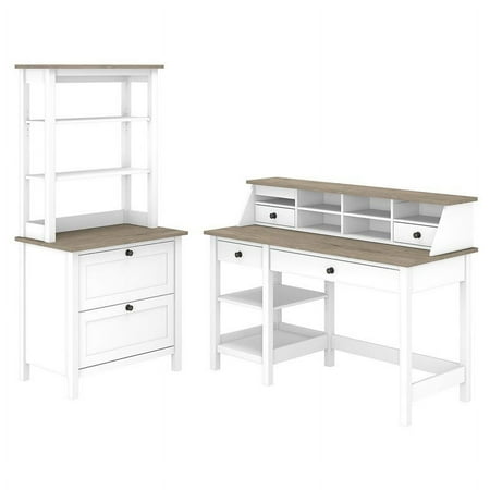 UPC: 0042976108137 | Bush Furniture Mayfield 54W Computer Desk with Shelves and Storage