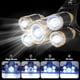 thumbnail image 3 of Linterna frontal recargable, linterna frontal ultra brillante de 5 LED, recargable por USB, impermeable, con zoom, 4 modos de iluminación, 3 of 5