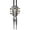 Silver black, variant on Ywmsfl Adjust Length Bolo Tie Popular Music Enthusiasts Female Dance Necktie Evening Party Costume Guitar Pendant Necktie