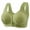 Green, variant on Sports Bra Women Sexy Lace Front Button Shaping Cup Adjustable Shoulder Strap Large Size Bra,Black Nylon Underwear 40