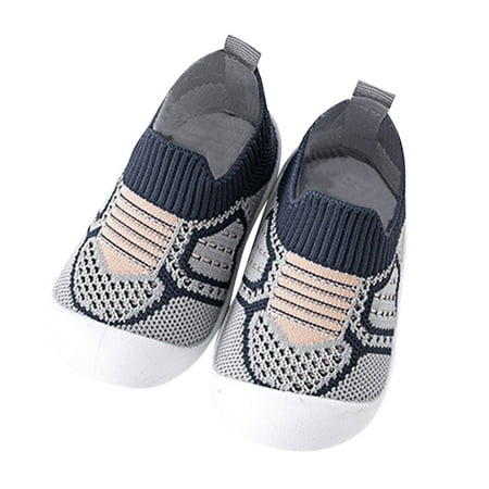 

Toddler Kids Baby Boys Girls Shoes First Walkers Breathable Soft Antislip Wearproof Crib Shoes Prewalker Sneaker Shoes for Boys Size 6