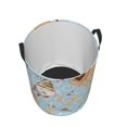 thumbnail image 3 of Kll Cute Gnome Bee Collects Honey Waterproof Foldable Laundry Hamper Bucket With Handles For Storage Bin,Kids Room,Home Organizer (Small), 3 of 8