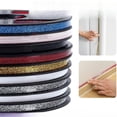thumbnail image 5 of Self-Adhesive Gap Tape 2 Pack (Total 39Ft/12M), Waterproof Tile Decorative Strip, Peel and Stick Wall Edging Trims for Floor Ceiling Cabinet, DIY Home Decor Lines Gold, 5 of 7