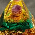 thumbnail image 2 of Pirámide Pirámide de cristal natural Piedra curativa Chakra Reiki Decoración para el hogar y la oficina (E) Wdftyju Libre de BPA, 2 of 3