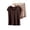 *Brown, variant on Women's Modal Crew Neck Short Sleeve Top and Shorts Set, Loose Fit Soft 2-Piece Loungewear Pink,Women's Plus XXL