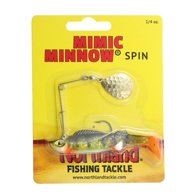 Northland Tackle Mimic Minnow Spin, Spin Jig and Tail, Freshwater, Perch 