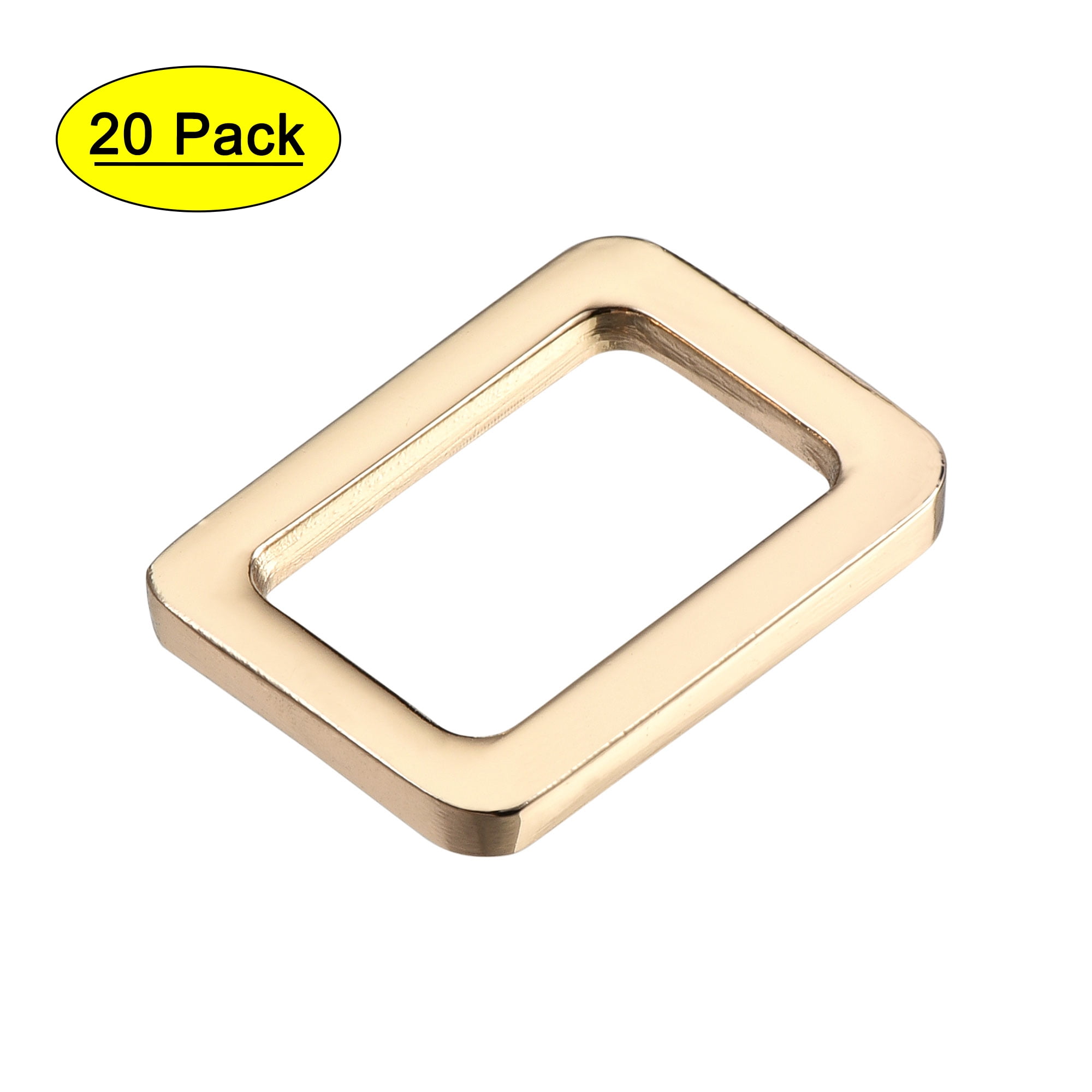 19.5x12.3mm Rectangle Buckles Electroplated Gold Tone 20 Pack - Walmart.com