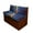 Frog Galaxy, variant on FOR U DESIGNS Highland Cattle Pumpkin Pattern RV Dinette Cushion Covers Wear-Resistan Camper Cushion Slipcover Comfortable Loveseat Sofa Chair Cover 1 Backrest Covers and 1 Bench Covers
