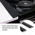 thumbnail image 6 of TSV 2pcs Kitchen Silicone Gap Covers, 21" Gap Fillers Stove Counter Gap Covers, T-Shaped, Black, 6 of 8