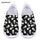 thumbnail image 1 of Doginthehole - Zapatos planos de malla para mujer, mocasines con estampado de calavera rosa, zapatillas ligeras góticas para correr para mujer, novedad, 1 of 5
