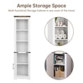 thumbnail image 5 of Tall Bathroom Storage Cabinet with Adjustable Shelves & Barn Door,Farmhouse Storage Cabinet,Tall Linen Tower Freestanding Linen Cabinet,Bathroom Floor Cabinet for Bathroom,Living Room,Kitchen, 5 of 5