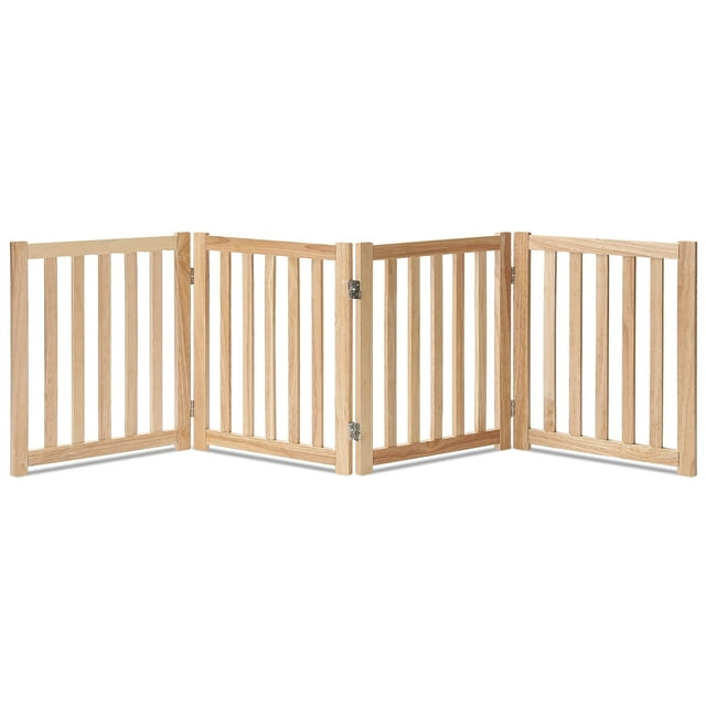 Lzrs Puerta Independiente De Madera Dura Para Mascotas, Puertas De Madera Para Perros Para Puertas, Puertas De Madera Natural Para Perros Para La Casa, Puerta Para Escaleras, Puerta Interior Independi