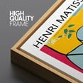 thumbnail image 4 of PixonSign Framed Canvas Print Wall Art Henri Matisse Pineapple Geometric Watercolor Classic Vintage Illustrations Fine Art Decorative Multicolor for Living Room, Bedroom, Office - 24"x36" NATURAL, 4 of 5