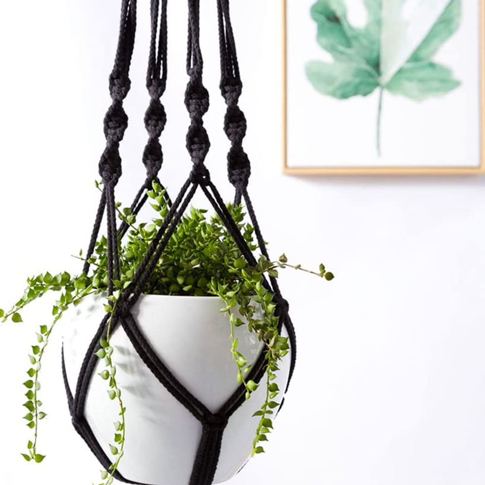 Details about   Macrame Plant Hangers Indoor Hanging Basket Flower Pot Holder Cotton Rope Decor 