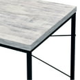 thumbnail image 5 of GZXS 47" Industrial Writing Desk with Metal Sled Legs, Antique White Wood Top, Home Office Workstation for Dorms, Apartments, Bedrooms, 5 of 6