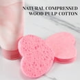 thumbnail image 4 of LONGHEXINA 50 Pcs Heart Sponge Face Cleansing Sponge with Container for Face Cleansing Exfoliating, 4 of 7