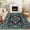 Black, variant on GlowSol 2x6 Rice Camel Washable Vintage Floral Runner Rug, Non Slip Low Pile Rug for Hallway Kitchen Bedroom