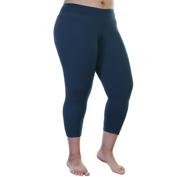 Angelina Women's Microfiber High Waist Full Coverage Cropped Legging (6-Pack)