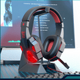thumbnail image 3 of SZROBOY Gaming Headset with RGB Light,7.1 Surround Sound Headphone with LED Light for Kids Adults,Noise Canceling Mic, Surround Sound Gaming Headphones Red, 3 of 5
