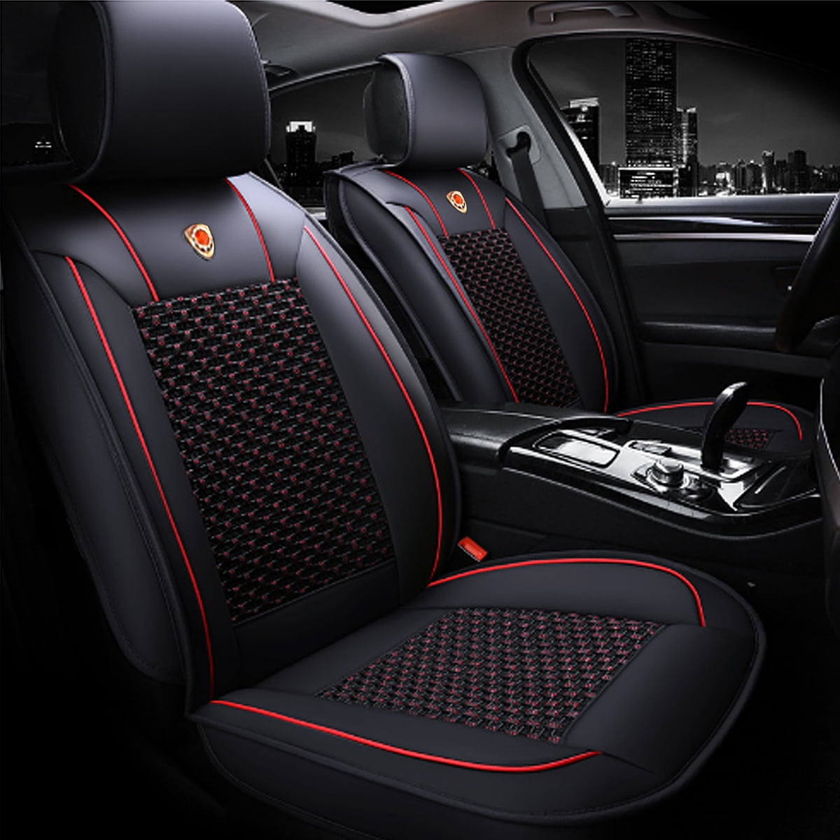 Luxury Car Seat Cover Universal Leather Ice Silk Car Seat Cushion