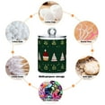 thumbnail image 6 of Yayeee 2 Pack Qtip Holder Bathroom Cotton Swab Canister with Lid Clear Dispenser Set, Christmas Santa Hats, 6 of 6