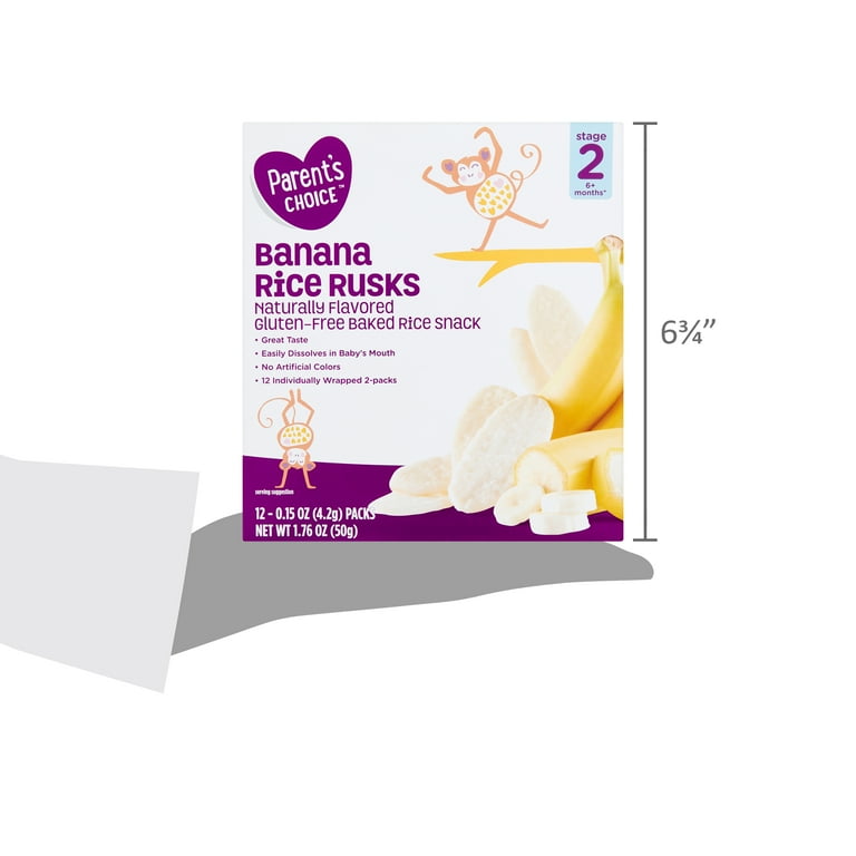 Parents Choice Baby Rice Rusks Banana
