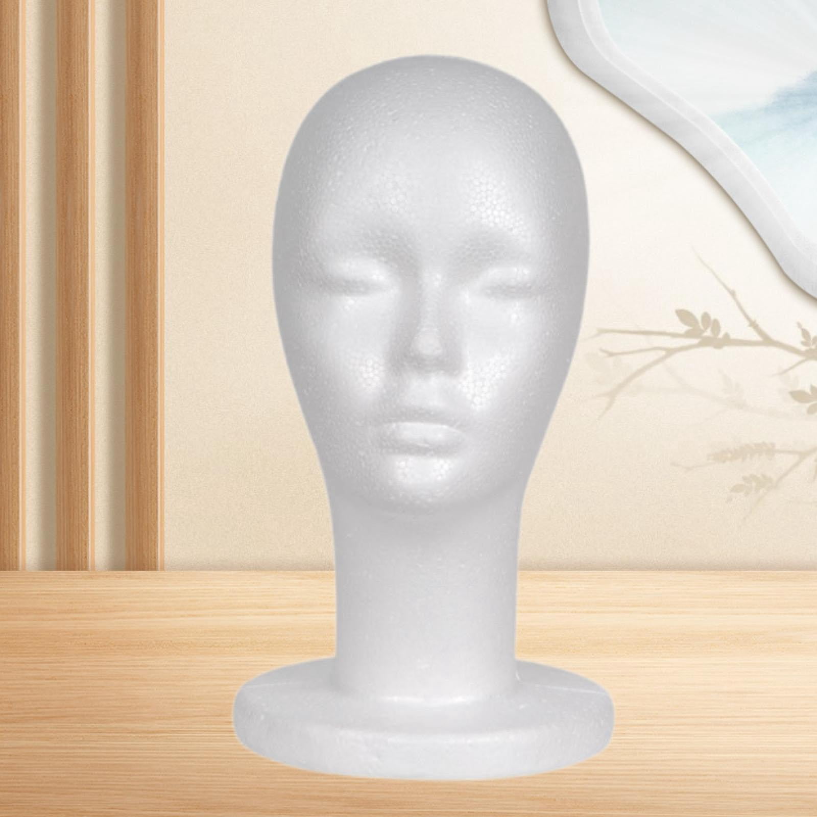 Serenable 2xFoam Mannequin Head Display Model for Stylist Clothing Stores