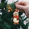 thumbnail image 2 of Utoimkio Cute Penguin Pendants Christmas Ornaments 2024 Christmas Gifts for Kids Christmas Tree Ornaments,Acrylic Xmas Tree Hanging Decor Party Supplies, 2 of 5