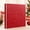 Christmas Red, variant on 3 Ring 1 Inch Pink View Binder with 2 Pockets, Waterproof Fashion Office Supplies Organizer, Durable Deep Pink School Folder