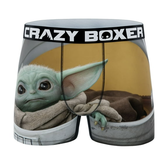 CRAZYBOXER Men's Underwear The Mandalorian Soft Lightweight Boxer Brief Stretch