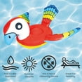 thumbnail image 5 of Northlight 87" Red and Blue Jumbo Parrot Ride-On Inflatable Swimming Pool Float, 5 of 6