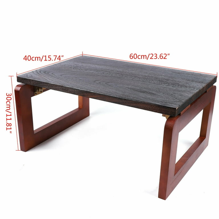 YIYIBYUS Coffee Table Foldable Wooden Tea Snack Picnic Table Portable Small Dining Laptop Bed Study Desk