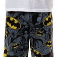 thumbnail image 4 of DC Comics Boys' Classic Yellow Black Logo Gotham Caped Crusader Action Poses All-Over Print Lounge Sleep Pajama Pants, 4 of 7