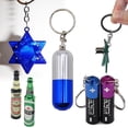 thumbnail image 1 of Pequeño llavero con colgante de la égida de David, llavero con aro, adornos desmontables, accesorios para fumar, regalo para hombres, 1 of 5