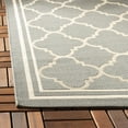 thumbnail image 5 of SAFAVIEH Courtyard Alina Geometric Quatrefoil Indoor/Outdoor Area Rug, Anthracite/Beige, 6'7" x 9'6", 5 of 13