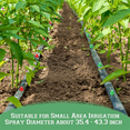 thumbnail image 7 of 300 Pcs Misting Nozzle Sprayer 90/180/360 Degree Atomizing Mini Sprinklers Drip Ring Irrigation Emitters, 7 of 7